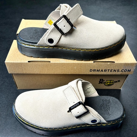 Dr. Martens Other - Dr Martens Carlson Suede Mules Clogs Mens Size‎ 6 Slingback Casual Slip On NEW